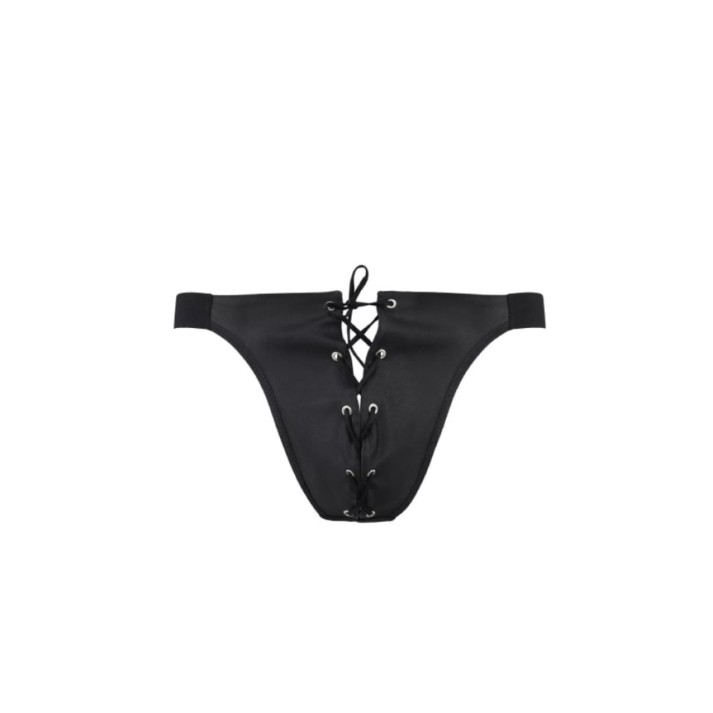 Мужские трусы на шнуровке Passion Men Slip Open Ben, XXL/XXXL, и открытой задней частью , фото №3 — секс шоп Украина, NO TABOO