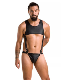 Сексуальне чоловіче боді Passion Men Adam, S/M, чорне - No Taboo
