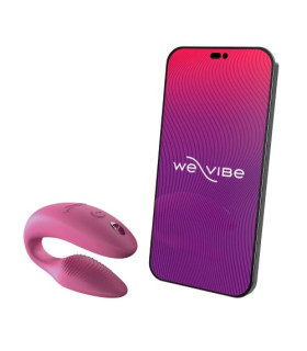 Інноваційний смарт вібратор We Vibe Sync 2 Rose для пари, рожевий - No Taboo