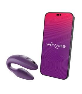 Инновационный смарт вибратор We Vibe Sync 2 Purple для пары, фиолетовый - No Taboo