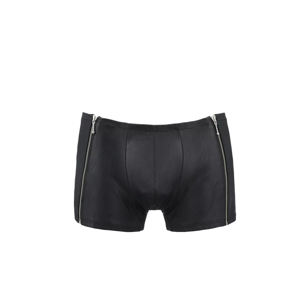 Мужские шорты S/M Passion Men Short Matt, с молниями, черные, фото №3 — секс шоп Украина, NO TABOO