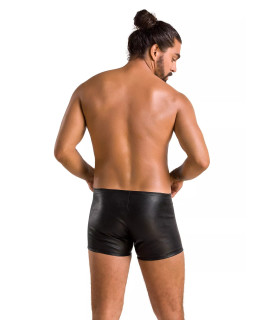 Мужские шорты S/M Passion Men Short Matt, с молниями, черные - No Taboo