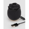 Клиторальный стимулятор в форме розы Fifty Shades of Grey Rose Clitoral Suction черного цвета фото №5 — секс игрушки: Украина, NO TABOO
