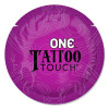 Презерватив с рельефными узорами тату One Tattoo Touch, фиолетовый, 1 шт. (215386)