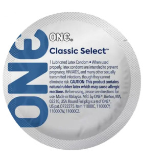Презерватив One Classic Select, латексный, 1 шт. - No Taboo