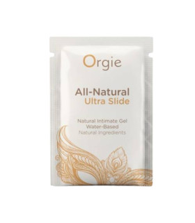 Сашет Лубрикант ультраскользкий на водной основе All-Natural Ultra Slide Orgie, натуральный, 2 мл - No Taboo
