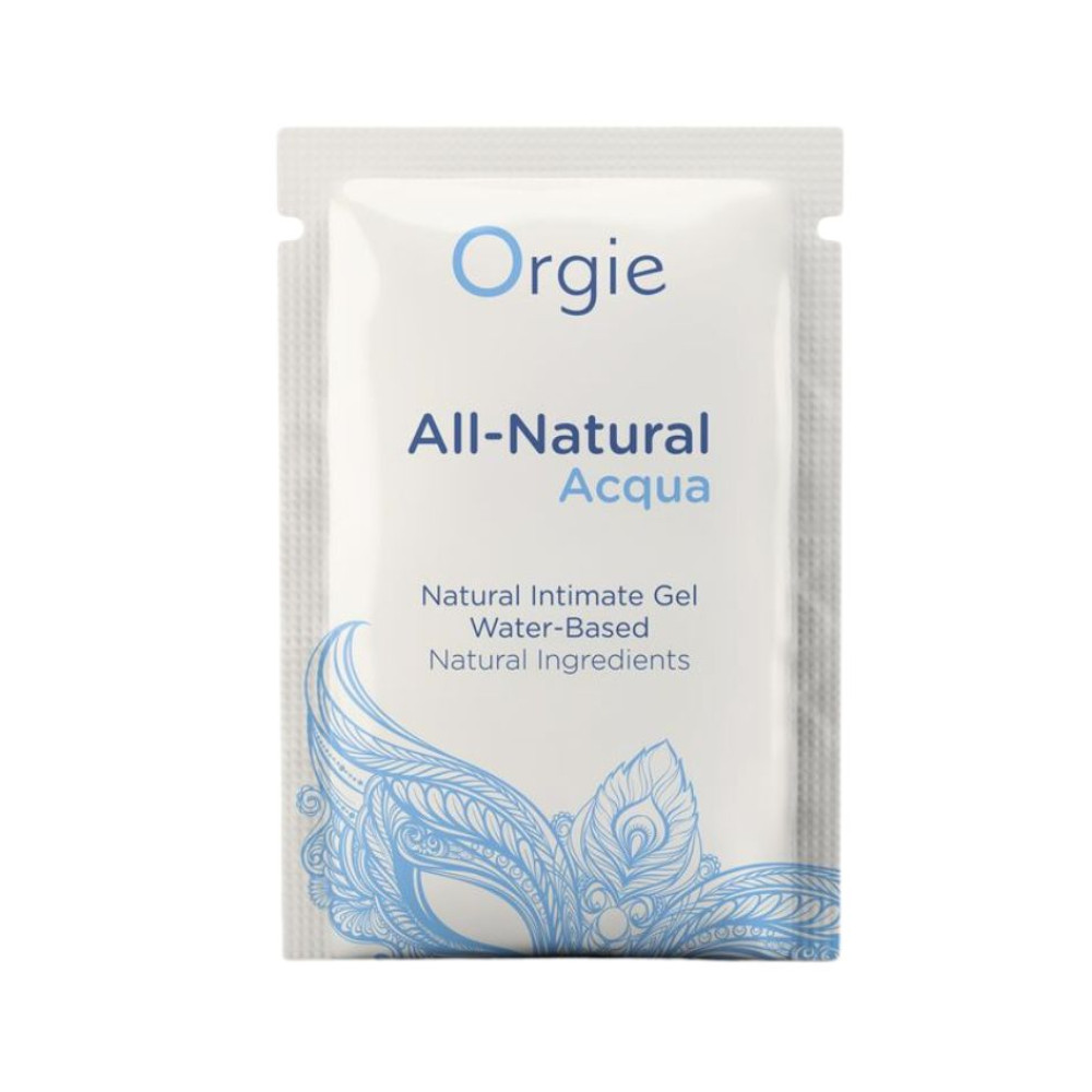 Сашет Лубрикант натуральный на водной основе All-Natural Acqua Orgie, 2 мл, фото №0 — секс шоп Украина, NO TABOO