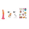 Нереалистичный фаллоимитатор ROMP Dizi Dildo насадка на страпон на присоске, для точки G и P, оранж, 18 см х 3.5 см фото №5 — секс игрушки: Украина, NO TABOO
