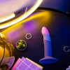 Набор для пеггинга страпон и ремни ROMP Piccolo Pegging Kit для точки G и P, синий, 14 см х 2.9 см фото №16 — секс игрушки: Украина, NO TABOO