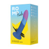 Нереалистичный фаллоимитатор ROMP Piccolo Dildo насадка на страпон на присоске, для точки G и P, синий, 14 см х 2.9 см фото №4 — секс игрушки: Украина, NO TABOO