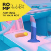 Нереалистичный фаллоимитатор ROMP Piccolo Dildo насадка на страпон на присоске, для точки G и P, синий, 14 см х 2.9 см фото №8 — секс игрушки: Украина, NO TABOO
