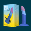 Нереалистичный фаллоимитатор ROMP Piccolo Dildo насадка на страпон на присоске, для точки G и P, синий, 14 см х 2.9 см фото №20 — секс игрушки: Украина, NO TABOO