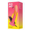 Нереалистичный фаллоимитатор ROMP Dizi Dildo насадка на страпон на присоске, для точки G и P, оранж, 18 см х 3.5 см фото №6 — секс игрушки: Украина, NO TABOO
