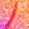 Нереалистичный фаллоимитатор ROMP Dizi Dildo насадка на страпон на присоске, для точки G и P, оранж, 18 см х 3.5 см фото №11 — секс игрушки: Украина, NO TABOO