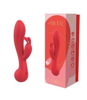 Вибратор кролик Dream Toys Amour Camille красный, 22 х 4.1 см - No Taboo