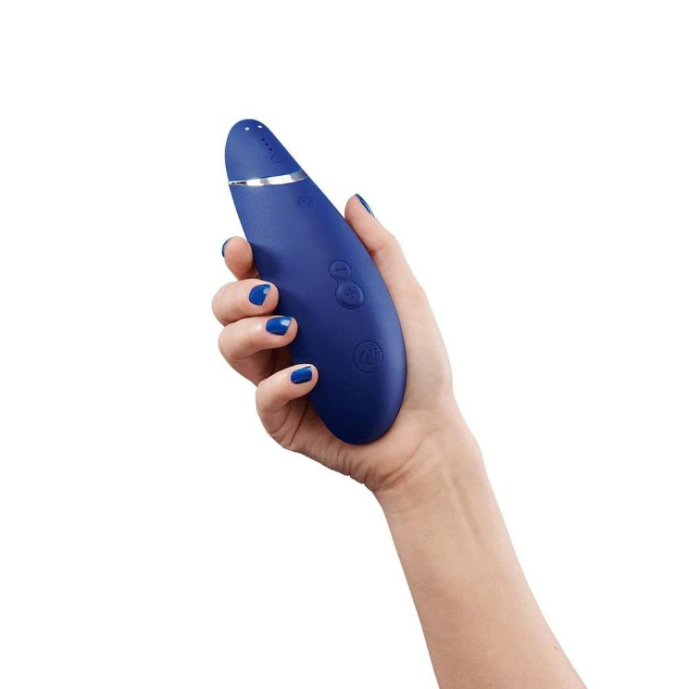Womanizer Premium 2 бесконтактный клиторальный стимулятор (Вуманайзер Премиум 2), синий фото №9 — секс игрушки: Украина, NO TABOO