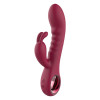 Вибратор кролик рельефный Dream Toys Glam Rabbit Vibe красный, 22.5 х 4 см фото №2 — секс игрушки: Украина, NO TABOO