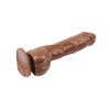Реалістичний вібратор Jeff Stryker 8.9 Vibrating Dildo на присосці, коричневий, 22.8 х 3.8 см фото №4 — секс іграшки: Україна, NO TABOO