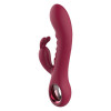 Вибратор кролик рельефный Dream Toys Glam Rabbit Vibe красный, 22.5 х 4 см фото №5 — секс игрушки: Украина, NO TABOO