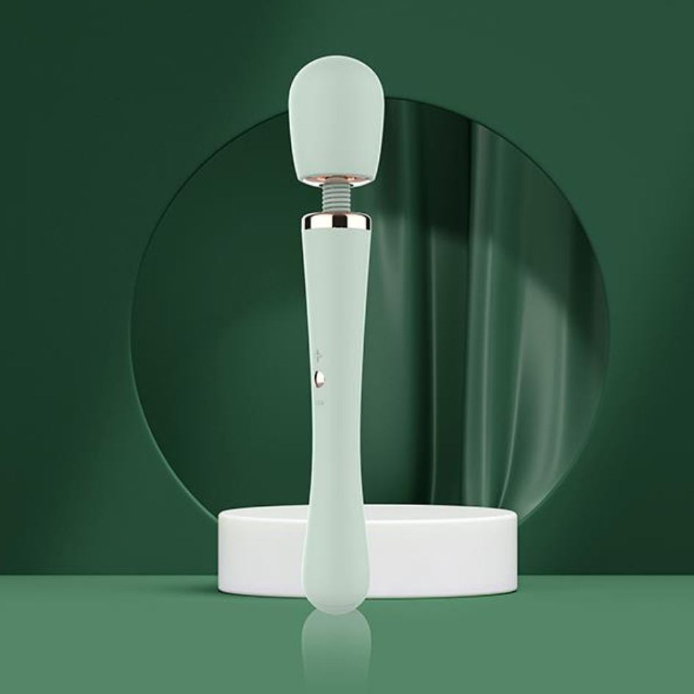 Вибратор микрофон Dream Toys Glam XL Wand Vibrator мятный, 30.5 см х 5.2 см фото №9 — секс игрушки: Украина, NO TABOO