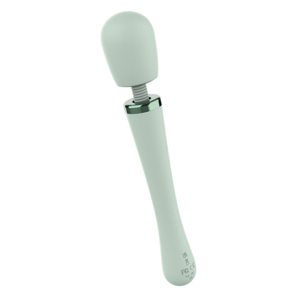 Вибратор микрофон Dream Toys Glam XL Wand Vibrator мятный, 30.5 см х 5.2 см фото №4 — секс игрушки: Украина, NO TABOO