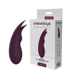 Вибратор для клитора и сосков Dream Toys Essentials Fluttering Stimulator фиолетовый, 18.5 х 4.3 см - No Taboo