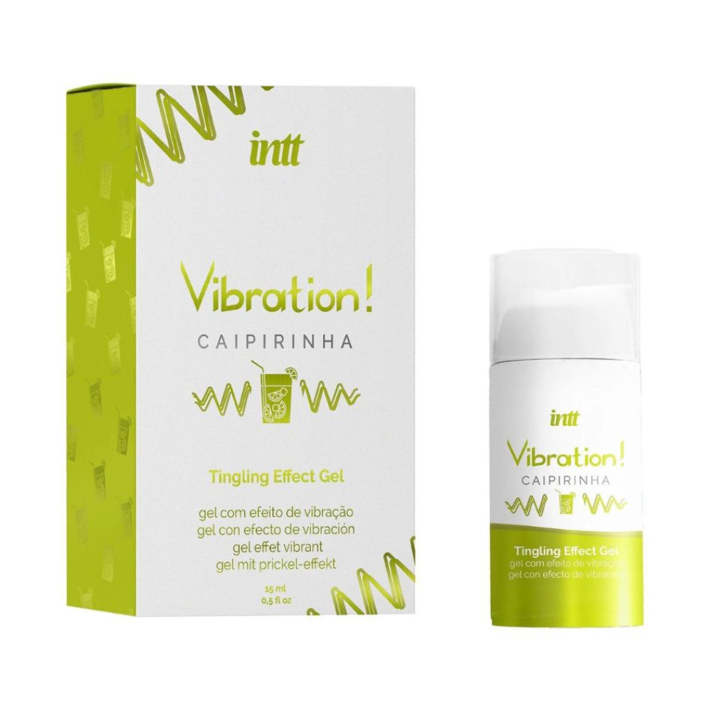 Жидкий вибратор New Intt Vibration Caipirinha со вкусом коктейля, 15 мл, фото №0 — секс шоп Украина, NO TABOO
