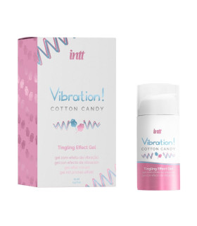 Жидкий вибратор New Intt Cotton Candy со вкусом сахарной ваты, 15 мл - No Taboo