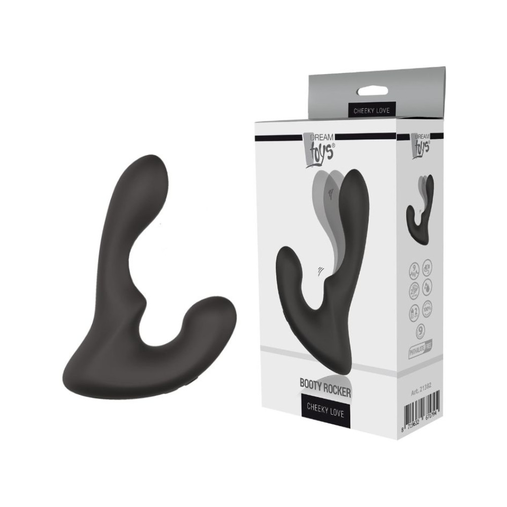 Массажер простаты с вибрацией Dream Toys Booty Rocker черный, 14.5 х 3 см фото №0 — секс игрушки: Украина, NO TABOO