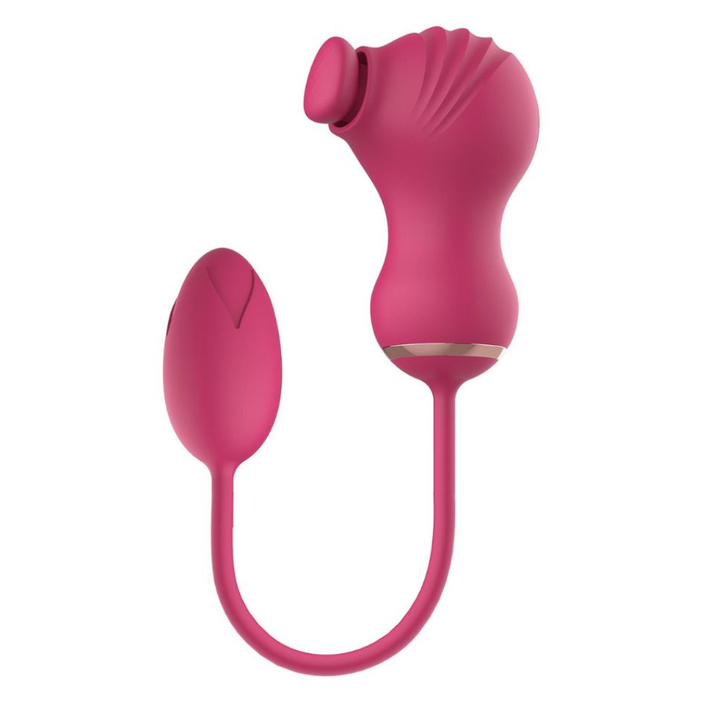 Двойной стимулятор Dream Toys Essentials 2в1 для клитора и вибрационное яйцо, розовый фото №2 — секс игрушки: Украина, NO TABOO