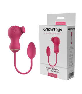 Двойной стимулятор Dream Toys Essentials 2в1 для клитора и вибрационное яйцо, розовый - No Taboo