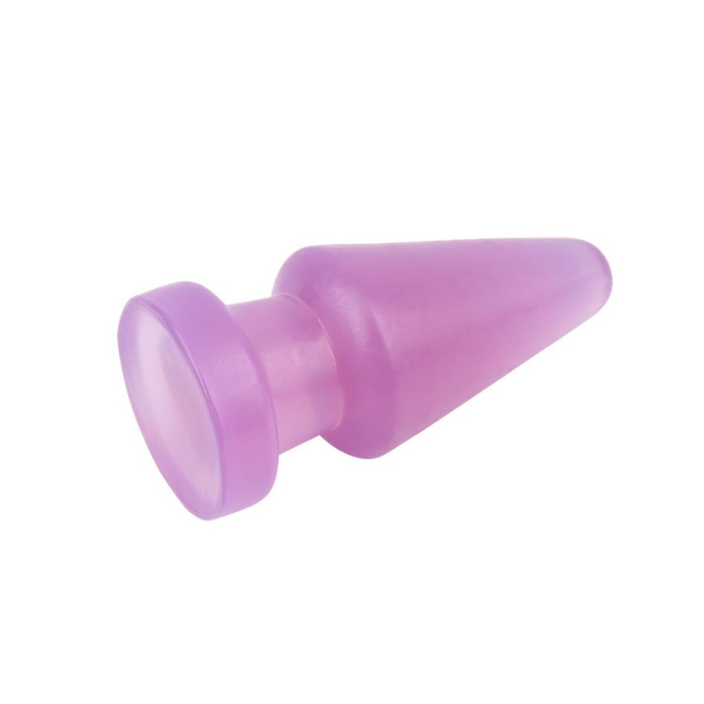 Анальная пробка большая Chisa Hi-Rubber Anal Delight Plug Purple для фистинга, фиолетовая, 17.4 см х 7.3 см фото №3 — секс игрушки: Украина, NO TABOO