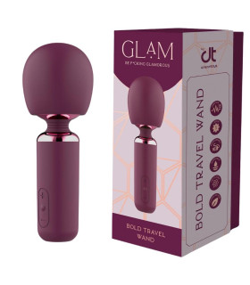 Вибратор микрофон Dream Toys Glam Bold Travel Wand фиолетовый, 18 см х 6.6 см - No Taboo