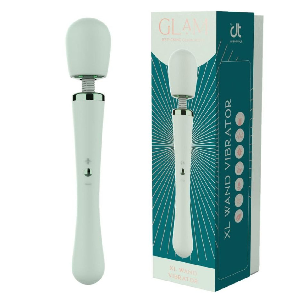 Вибратор микрофон Dream Toys Glam XL Wand Vibrator мятный, 30.5 см х 5.2 см фото №0 — секс игрушки: Украина, NO TABOO