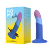 Нереалистичный фаллоимитатор ROMP Piccolo Dildo насадка на страпон на присоске, для точки G и P, синий, 14 см х 2.9 см фото №1 — секс игрушки: Украина, NO TABOO