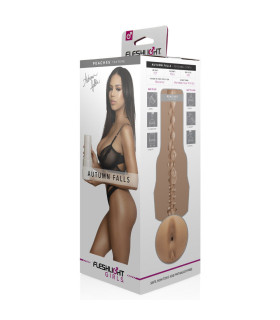 Мастурбатор анус в колбе Fleshlight Girls Autumn Falls, киберкожа, бежевый, 25.4 х 8.5 см - No Taboo