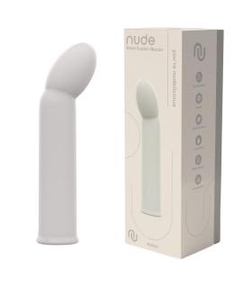 Вибратор Dream Toys Nude Aulora для точки G серый, 14.1 х 3 см - No Taboo
