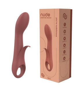 Вибратор Dream Toys Nude Sierra для точки G коричневый, 20.1 х 3.8 см - No Taboo
