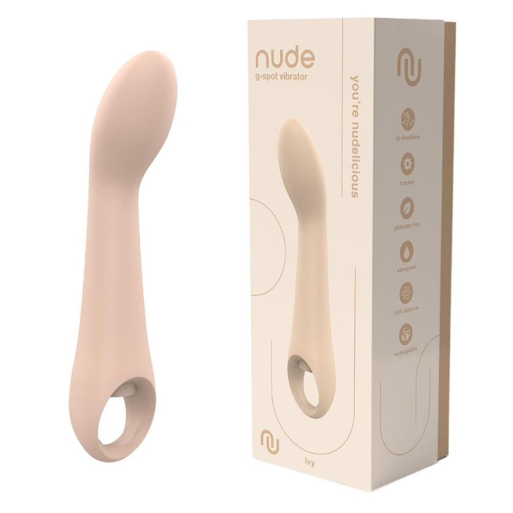 Вибратор Dream Toys Nude Ivy для точки G бежевый, 20.1 х 3.8 см фото №0 — секс игрушки: Украина, NO TABOO