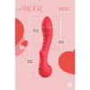 Вибратор рельефный для точки G Dream Toys Amour Aimee красный, 22 х 4.1 см фото №7 — секс игрушки: Украина, NO TABOO