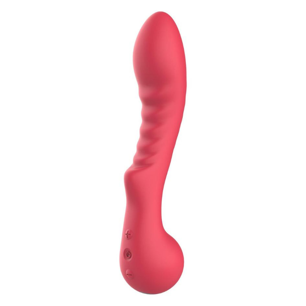 Вибратор рельефный для точки G Dream Toys Amour Aimee красный, 22 х 4.1 см фото №4 — секс игрушки: Украина, NO TABOO