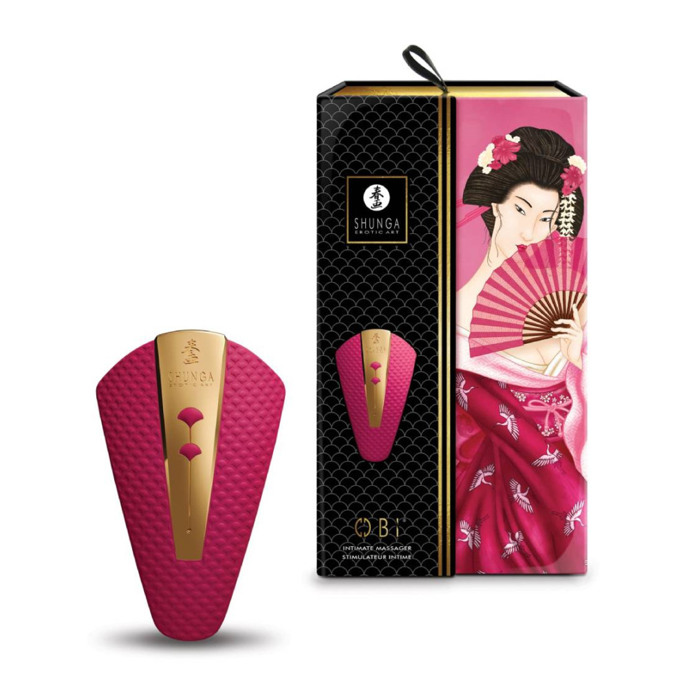 Вибратор для клитора Shunga Obi розовый, 11.5 см x 7 см фото №0 — секс игрушки: Украина, NO TABOO