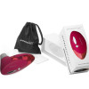 Клиторальный стимулятор Womanizer Pro W500 Red/Rose с цветочным принтом, красный фото №3 — секс игрушки: Украина, NO TABOO
