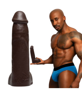 Фаллоимитатор реалистичный силиконовый Fleshjack Boys Max Konnor Dildo, черный, 24 см х 4.9 см - No Taboo