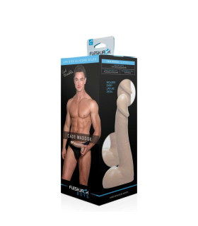 Фаллоимитатор реалистичный силиконовый Fleshlight Fleshjack Boys Cade Maddox, бежевый, 22.8 см х 5.5 см - No Taboo