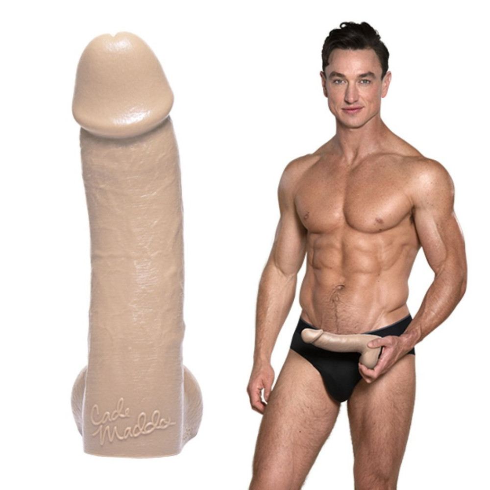 Фалоімітатор реалістичний силіконовий Fleshlight Fleshjack Boys Cade Maddox, бежевий, 22.8 см х 5.5 см фото №0 — секс іграшки: Україна, NO TABOO