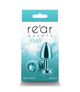 Анальная пробка с кристалом NS Novelties Rear Assets Petite зеленая, 6 см х 2.6 см - No Taboo