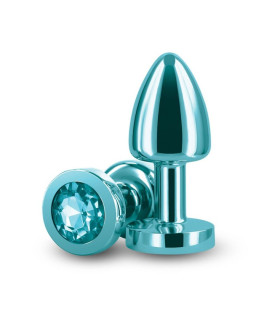 Анальная пробка с кристалом NS Novelties Rear Assets Petite зеленая, 6 см х 2.6 см - No Taboo