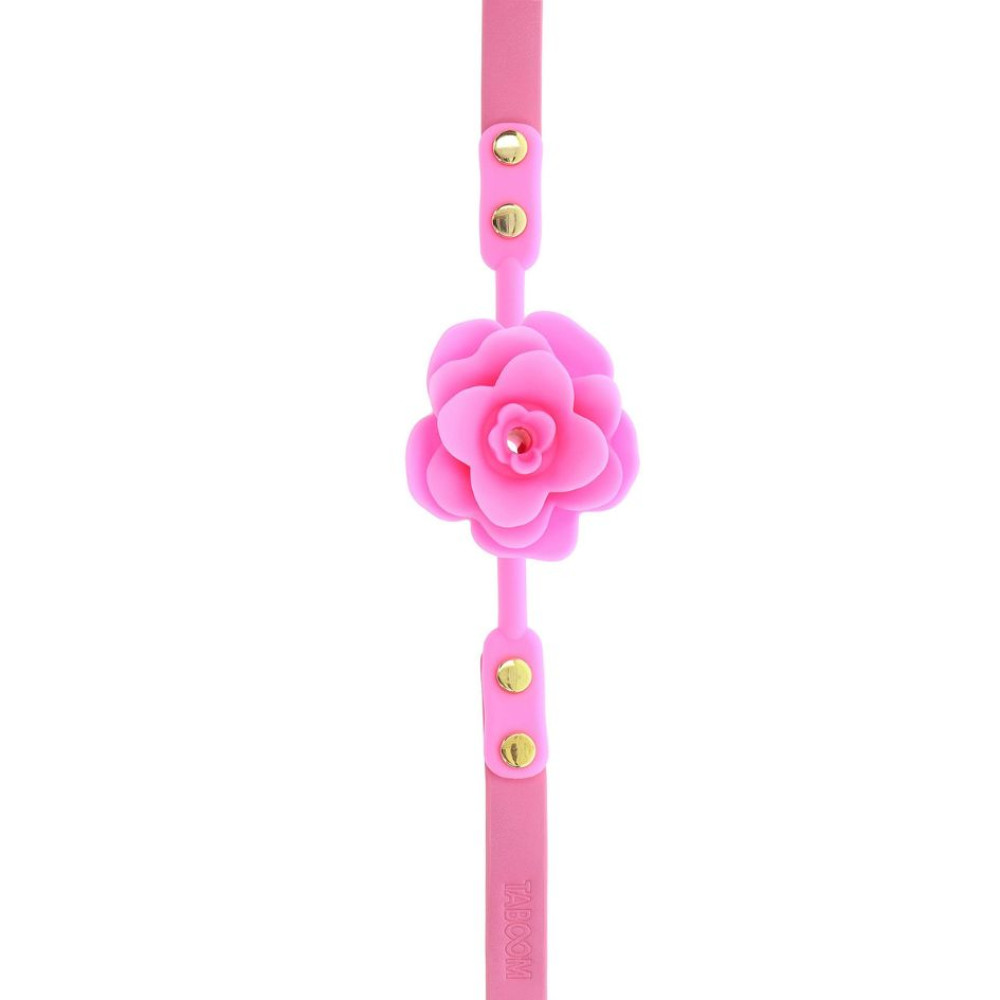 Кляп роза Taboom Malibu Rose Ball Gag розовый, фото №6 — секс шоп Украина, NO TABOO