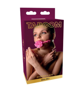 Кляп троянда Taboom Malibu Rose Ball Gag рожевий - No Taboo